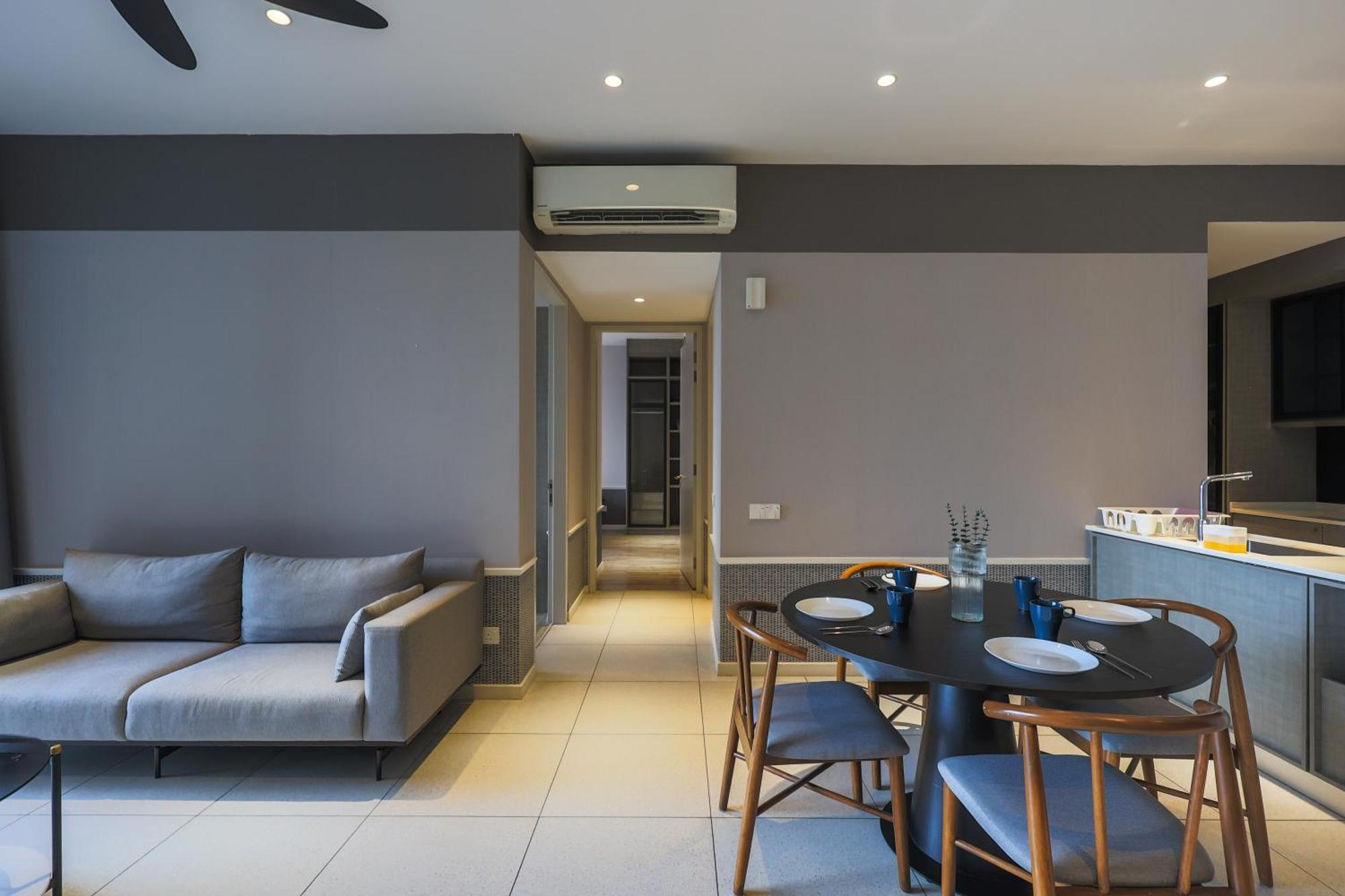 Appartement Millerz Square By Mykey à Kuala Lumpur Extérieur photo A living room in a condominium